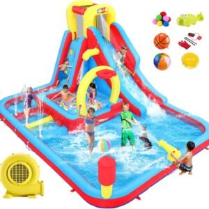 Whubefy Inflatable Water Slides for Kids Backyard 15in1 Blow Up.jpg
