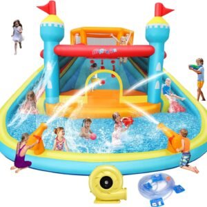 Whubefy Large Water Slide Bounce House Waterslide14x14 Ft Inflatable Waterpark.jpg