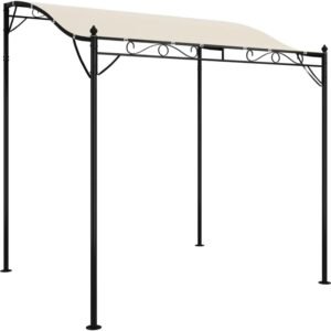vidaXL Canopy Cream Gazebo 66x75 Polyester Fabric Steel.jpg