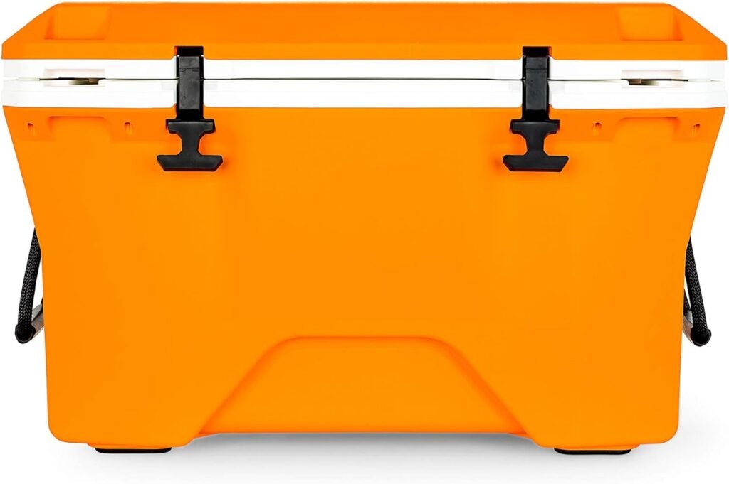 Camco Currituck Tangerine and White 30 Quart Cooler Rugged.jpg