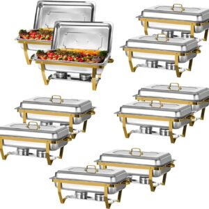 Gold Chafing Dish Buffet Set Stainless Steel Rectangular Full Size.jpg