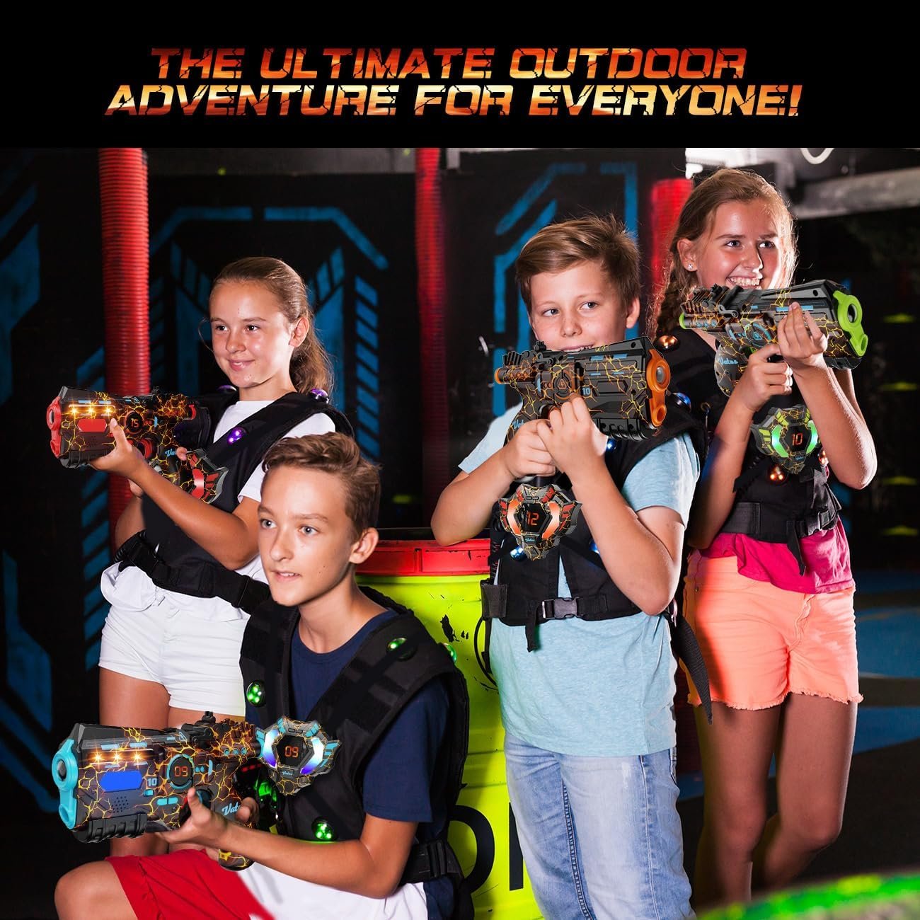 VATOS Rechargeable Laser Tag Set of 4 Player 2.4GHz Data Fully SYNC 4 Gun 4 Vest Sensors Cool Birthday Toys Ideas Laser Tag Gun for Kids Teen Adults for Outdoor Family Activities.jpg